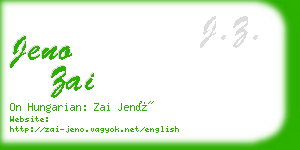 jeno zai business card